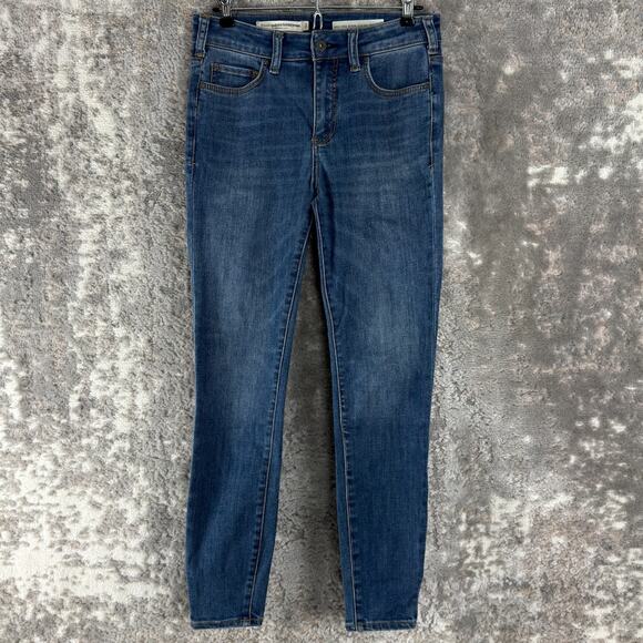 Pilcro Anthropologie Size 28 High Rise Denim Leggings Pants Jeggings Blue Casual - Picture 1 of 10